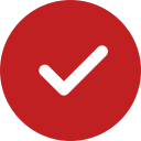 Red check icon